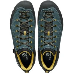 Scarpa Crux GTX Approach Shoes - Petrol/mustard -Scarpa Trail Outlet Store scarpa crux gtx approach shoes petrol mustard 3 1441604