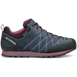 Scarpa Crux GTX Women's Approach Shoes - Ombre Blue/cherry -Scarpa Trail Outlet Store scarpa crux gtx women approach shoes ombre blue cherry 4 1441595