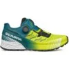 Scarpa Ribelle Run Kalibra HT Trail Running Shoe - Lime Green/deep Lagoon