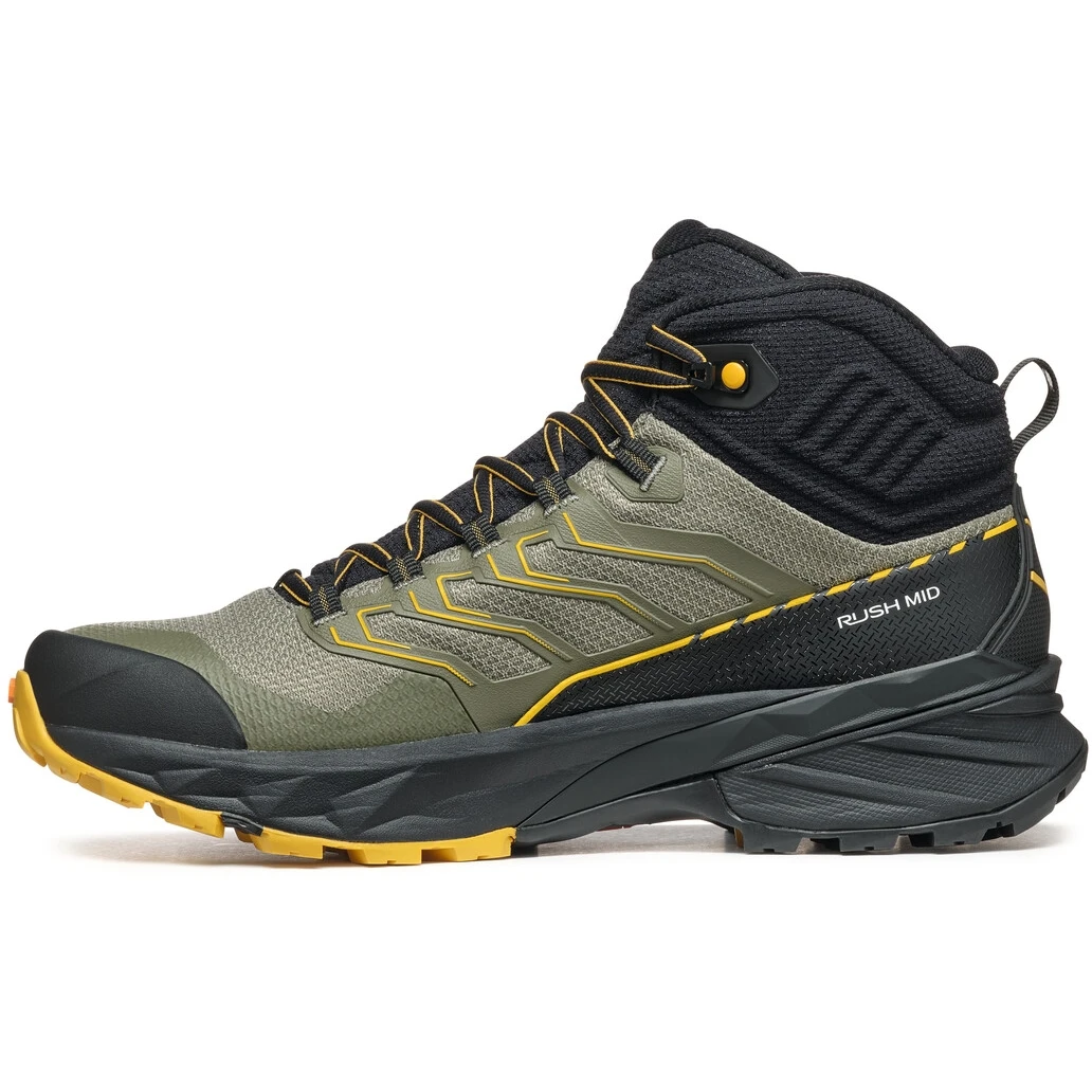 Scarpa Rush Mid 2 GTX Fast Hiking Shoes - Moss/sulphur 3 Scarpa Rush Mid 2 GTX Fast Hiking Shoes - Moss/sulphur - Image 3