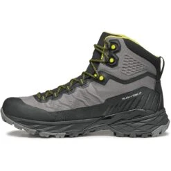 Scarpa Rush TRK LT GTX Hiking Shoes - Gray/lime -Scarpa Trail Outlet Store scarpa rush trk lt gtx fast hiking shoes gray lime 3 1441658