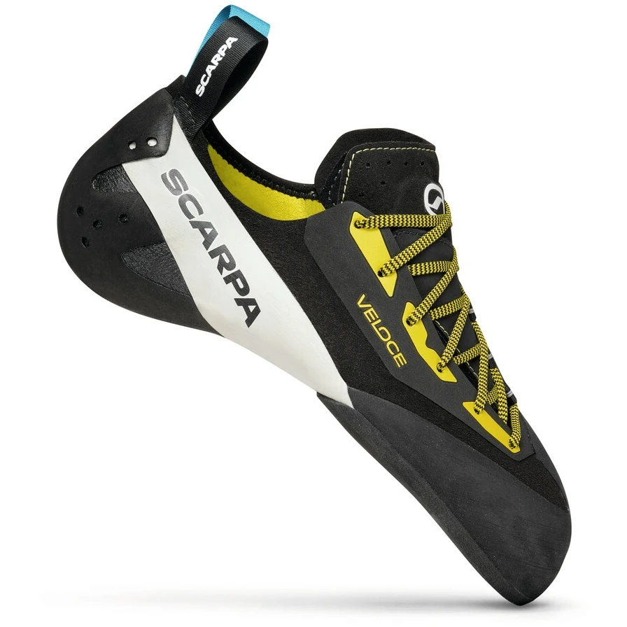 Scarpa Veloce Lace Climbing Shoe - Black/yellow 2 Scarpa Veloce Lace Climbing Shoe - Black/yellow - Image 2